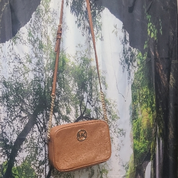 Michael Kors Brown Leather Crossbody Bag - Picture 9 of 9